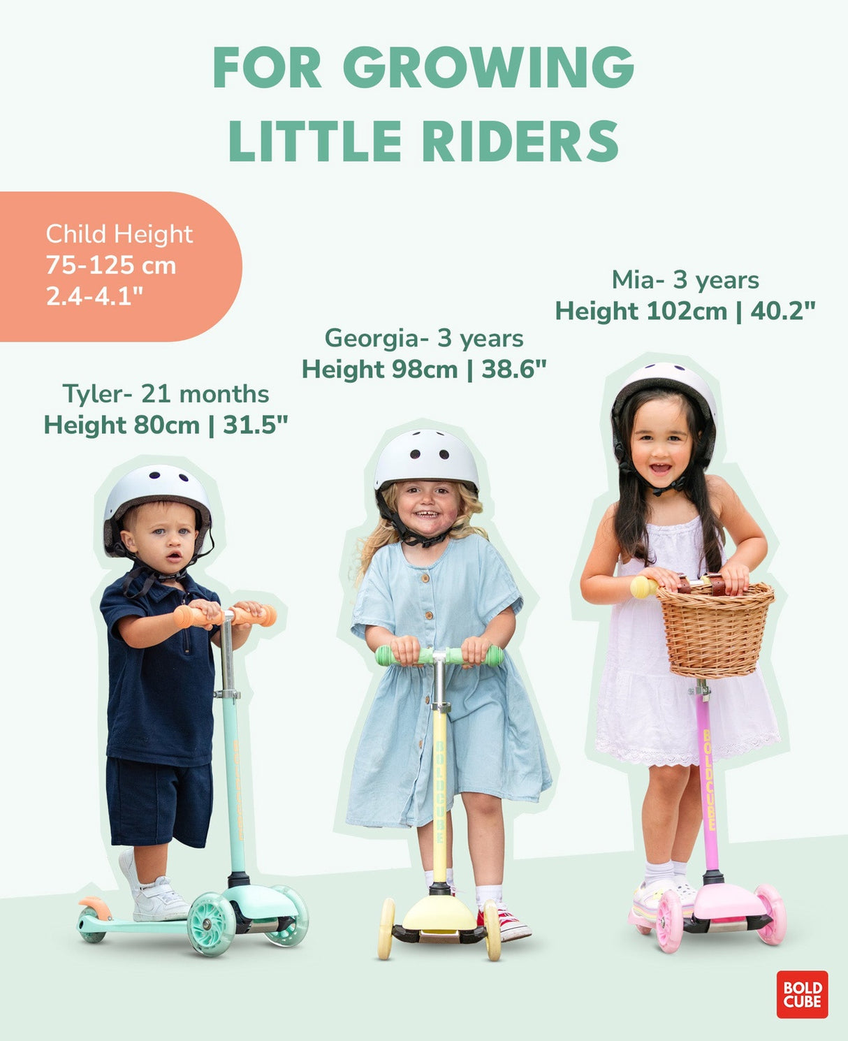 Teeny 3 Wheel Scooter - Mint