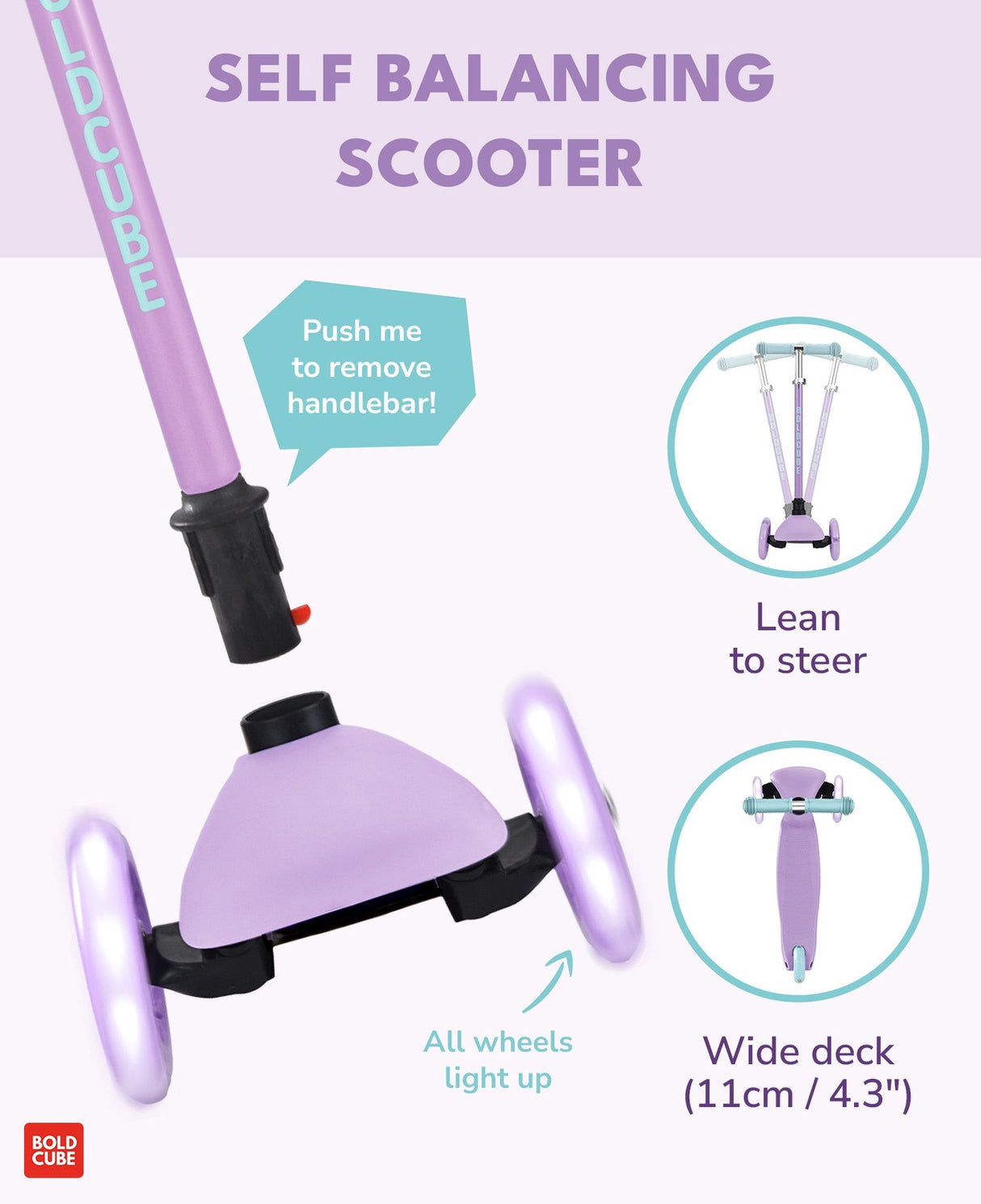 Teeny 3 Wheel Scooter - Lilac