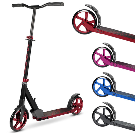 Burgundy - Big 2 Wheel Scooter