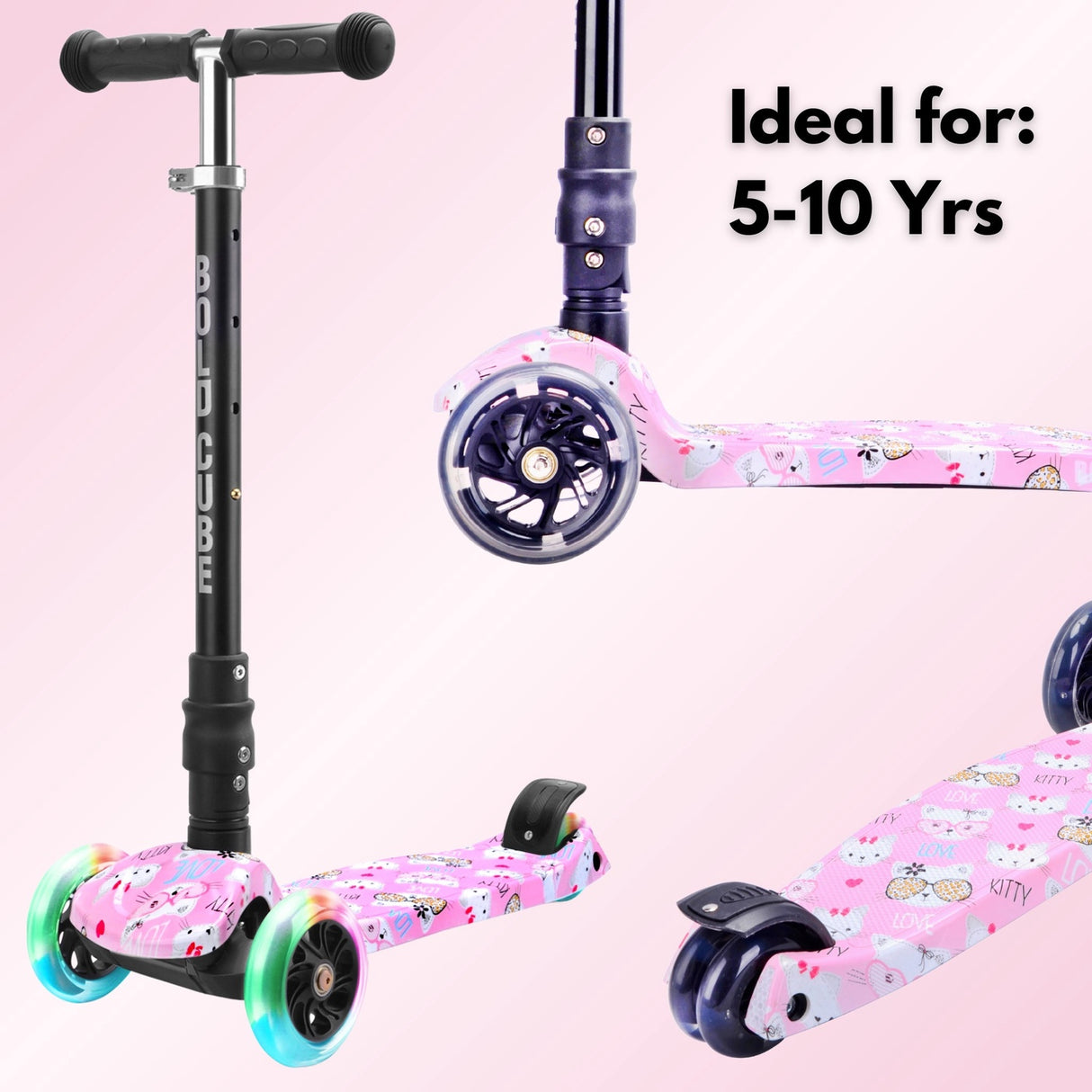 Big 3 Wheel Scooter - Kitty Love