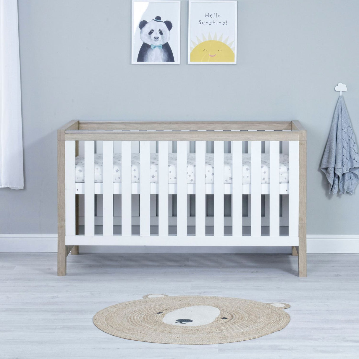 Babymore Luno Modern 2-in-1 Cot Bed (0-5yrs)