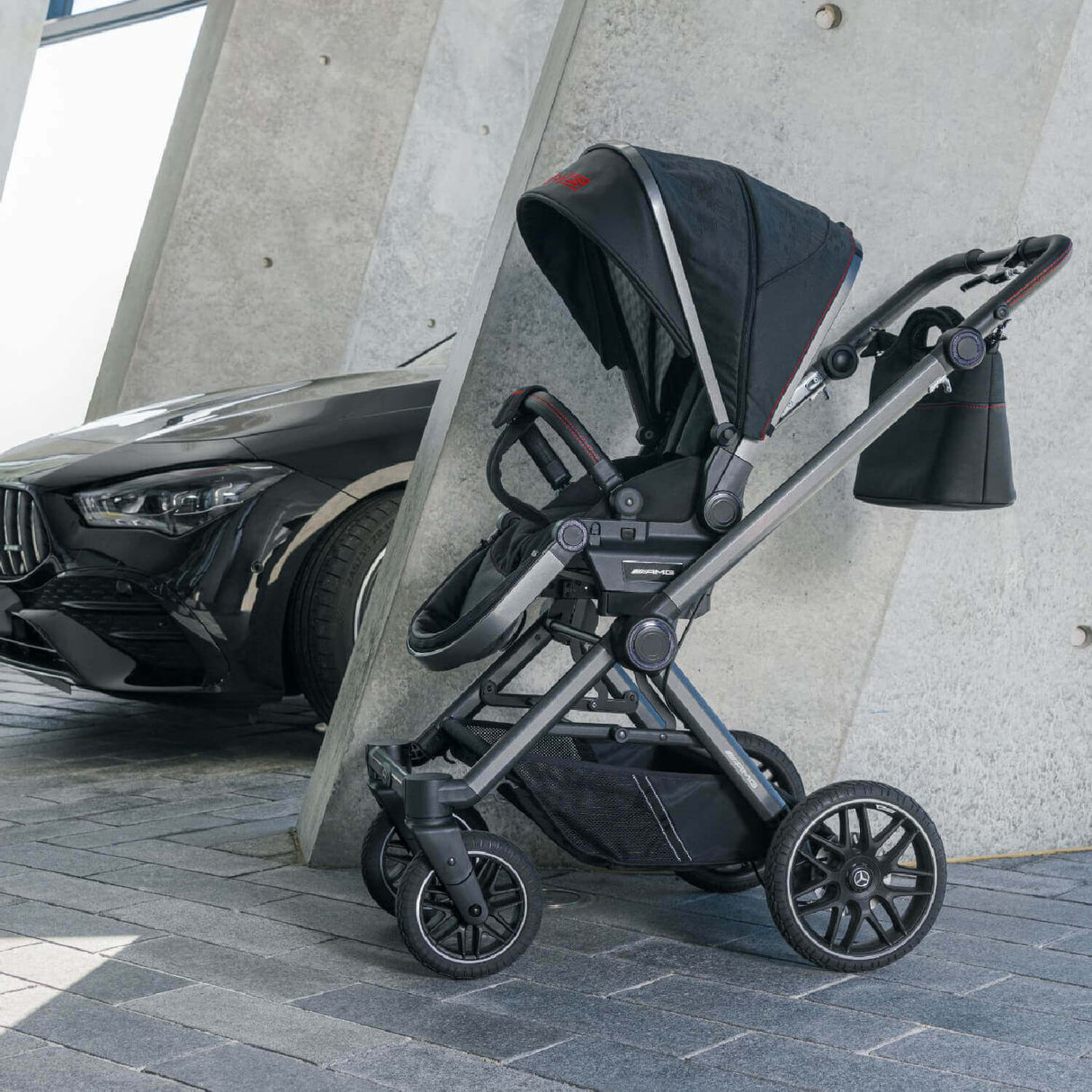 Mercedes Baby AMG Pram GT² with Pushchair & Carrycot