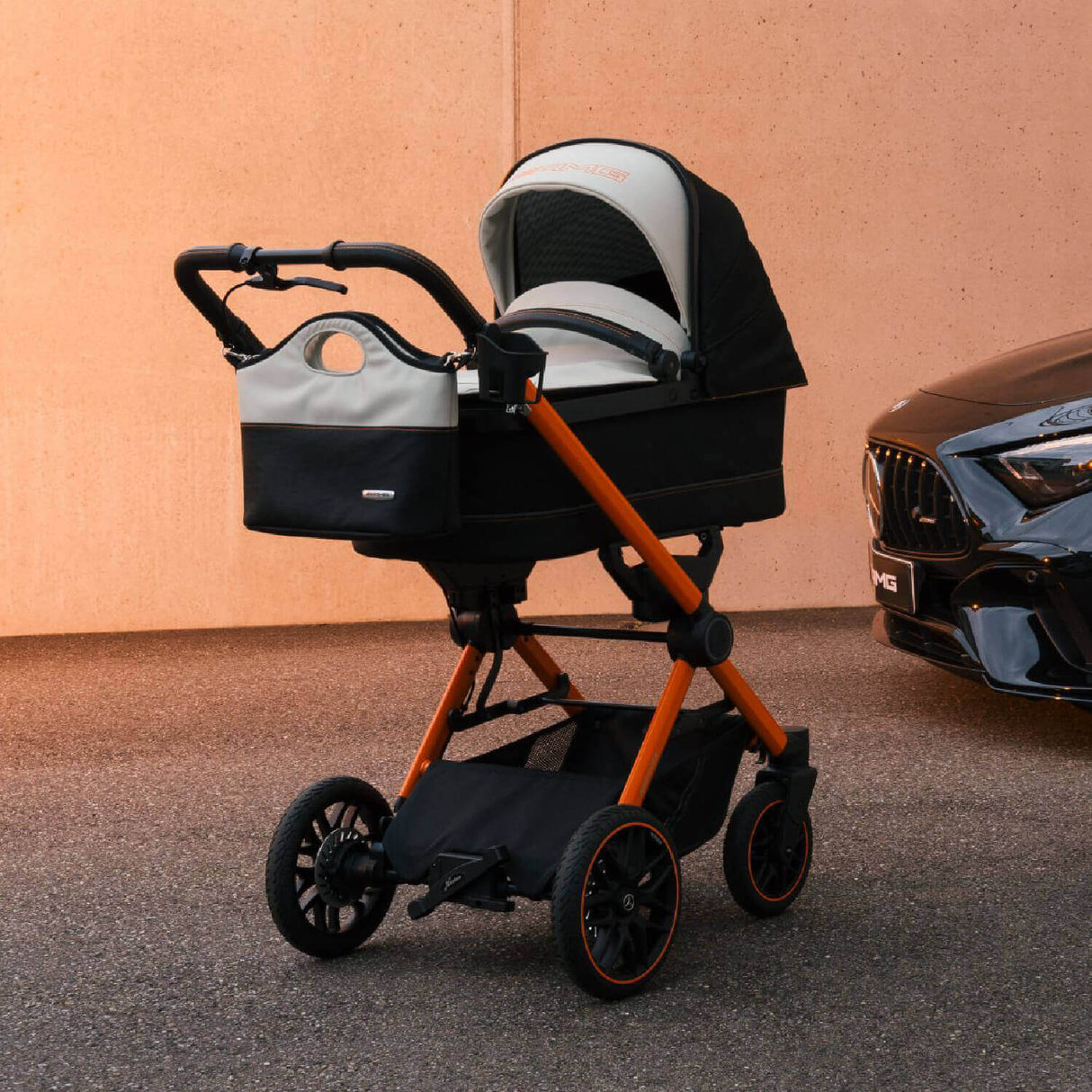 Mercedes Baby AMG Pram GT² with Pushchair & Carrycot