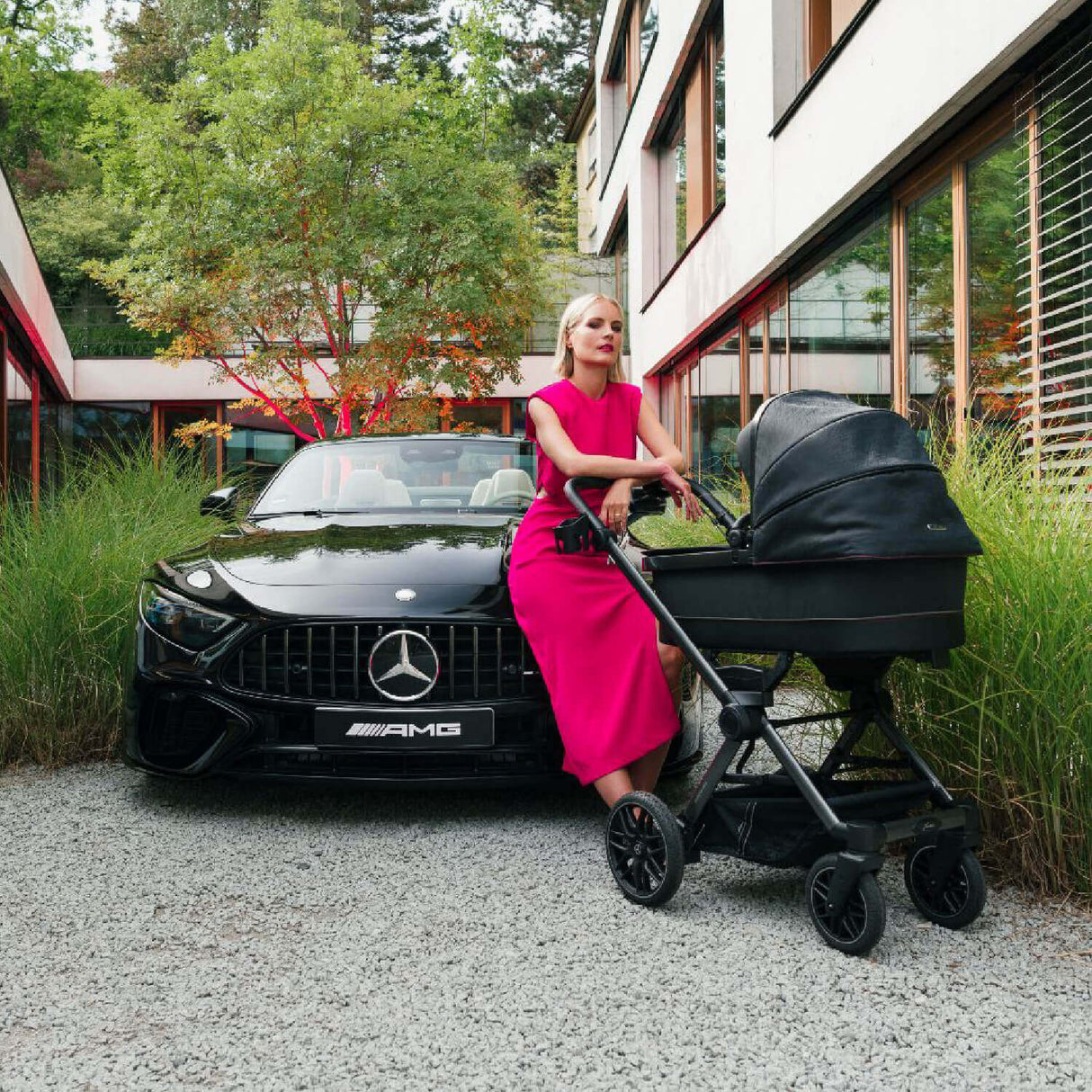 Mercedes Baby AMG Pram GT² with Pushchair & Carrycot