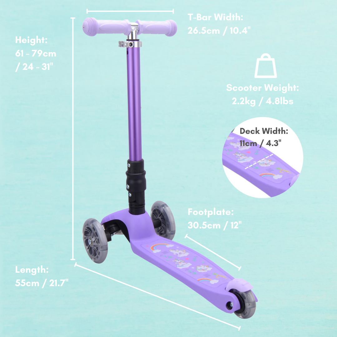 Teeny Fold 3 Wheel Scooter - Rocket