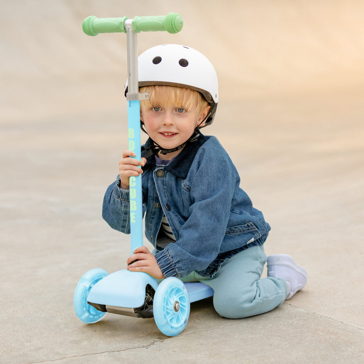 Teeny 3 Wheel Scooter - Blue & Green