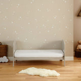 Babymore Solid Wood Aston 2-in-1 Drop Side Cot Bed (0-5yrs)