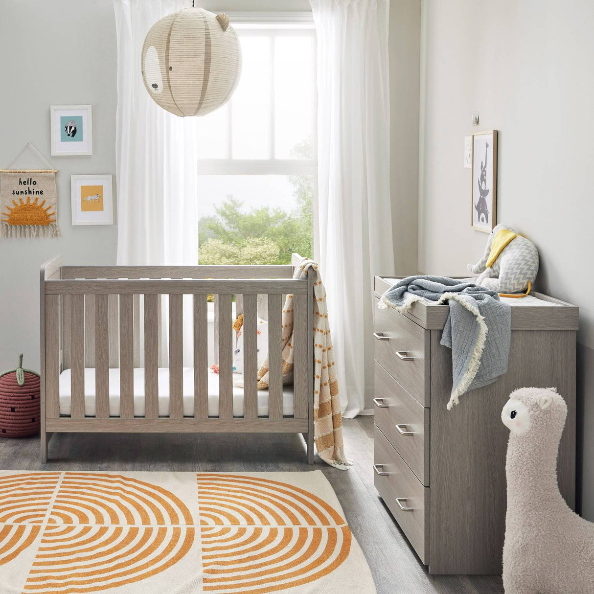 Babymore Caro Mini 2-Piece Nursery Room Set