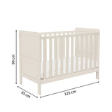 Babymore Caro Urban 2-in-1 Mini Cot Bed (0-4yrs)