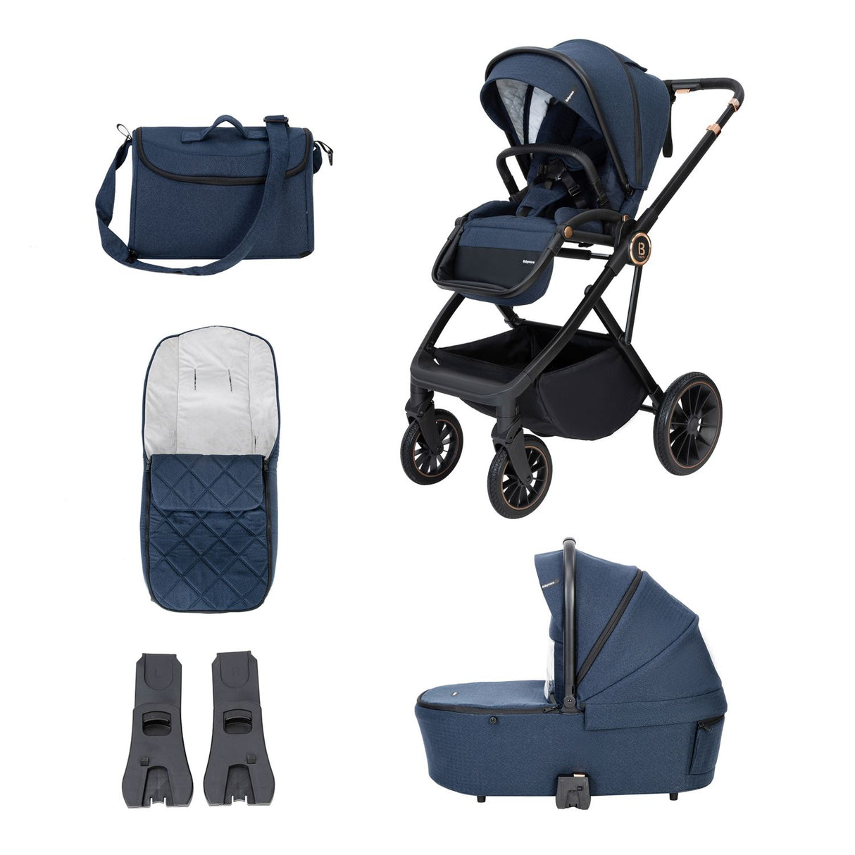 Babymore Chia 2-in-1 Pram Pushchair