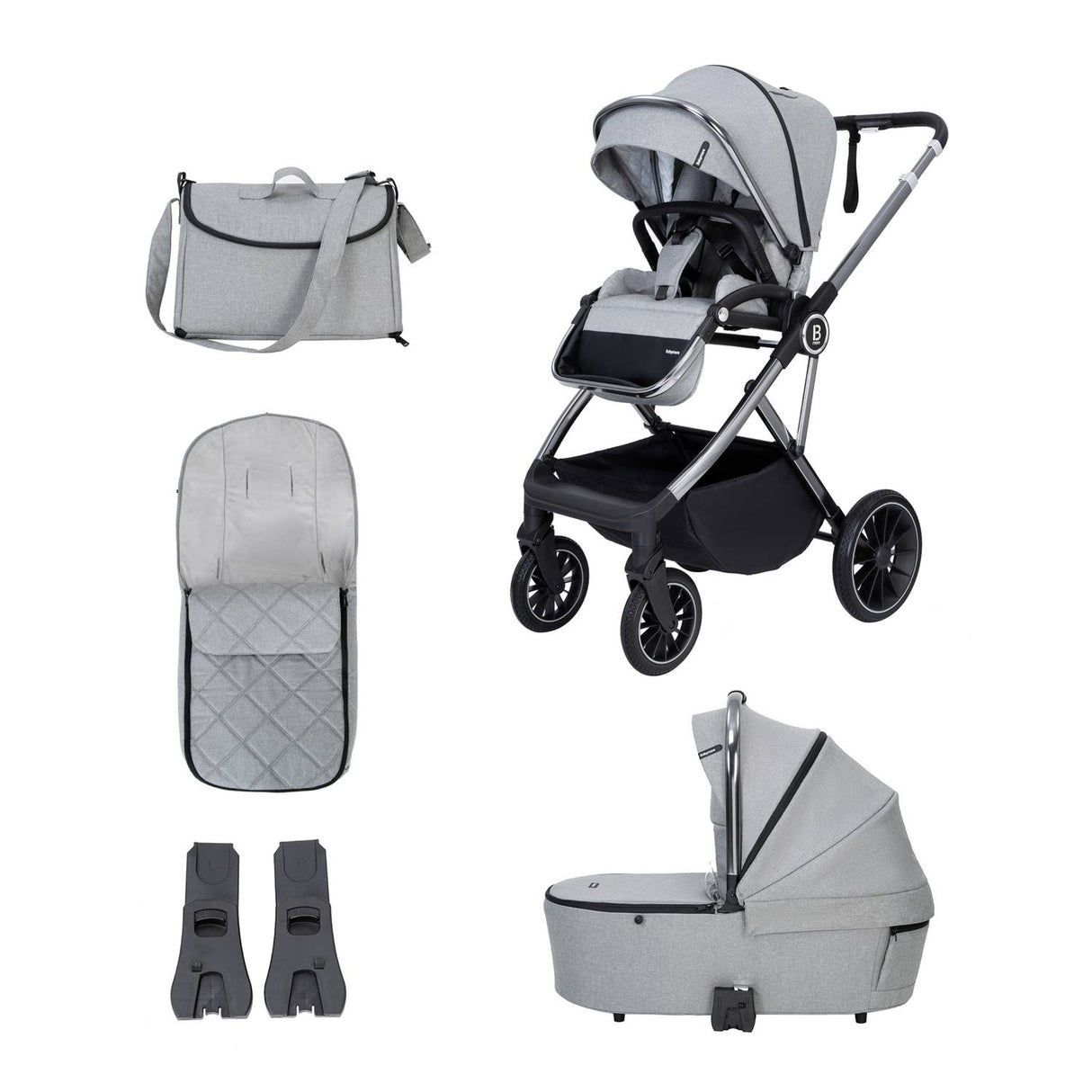 Babymore Chia 2-in-1 Pram Pushchair