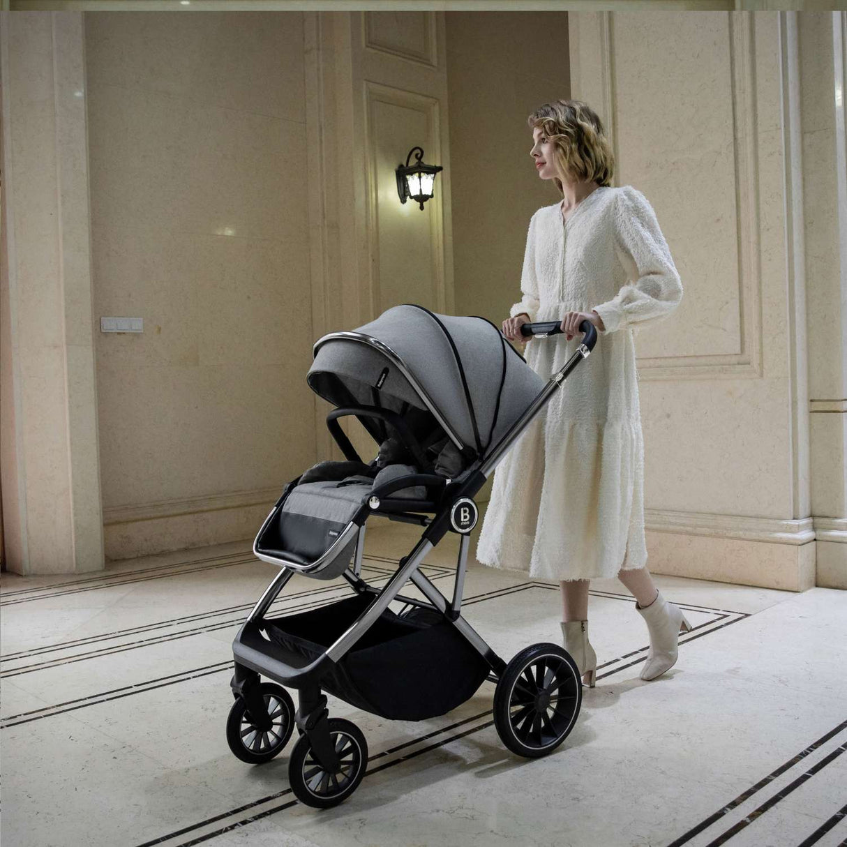 Babymore Chia 2-in-1 Pram Pushchair