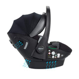 Babymore Chia 3-in-1 Travel System - Pecan Car Seat + ISOFIX Base