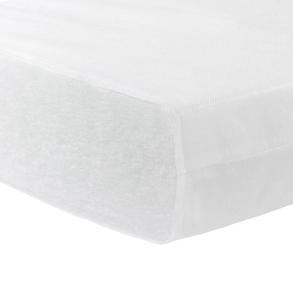 corner shot of Babymore Eco Fibre Cot Bed Mattress in 140 x 70 cm size