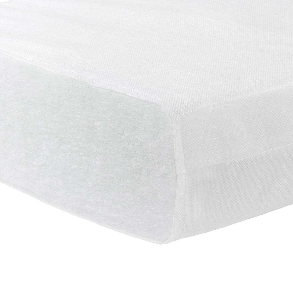 corner shot of Babymore Eco Fibre Cot Mattress in 120 x 60cm size