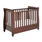 Babymore 2-in-1 Eva Sleigh Drop Side Cot Bed With Drawer Storage (0-4yrs)