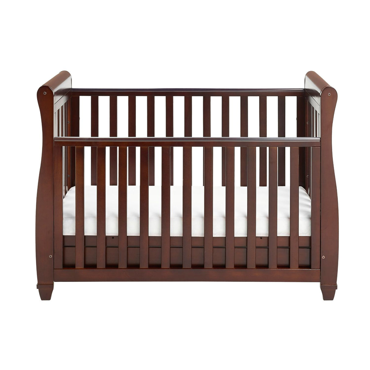 Babymore 2-in-1 Eva Sleigh Drop Side Cot Bed With Drawer Storage (0-4yrs)