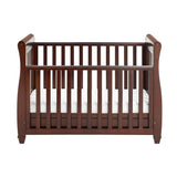 Babymore 2-in-1 Eva Sleigh Drop Side Cot Bed With Drawer Storage (0-4yrs)
