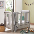 Babymore 2-in-1 Eva Sleigh Drop Side Cot Bed With Drawer Storage (0-4yrs)