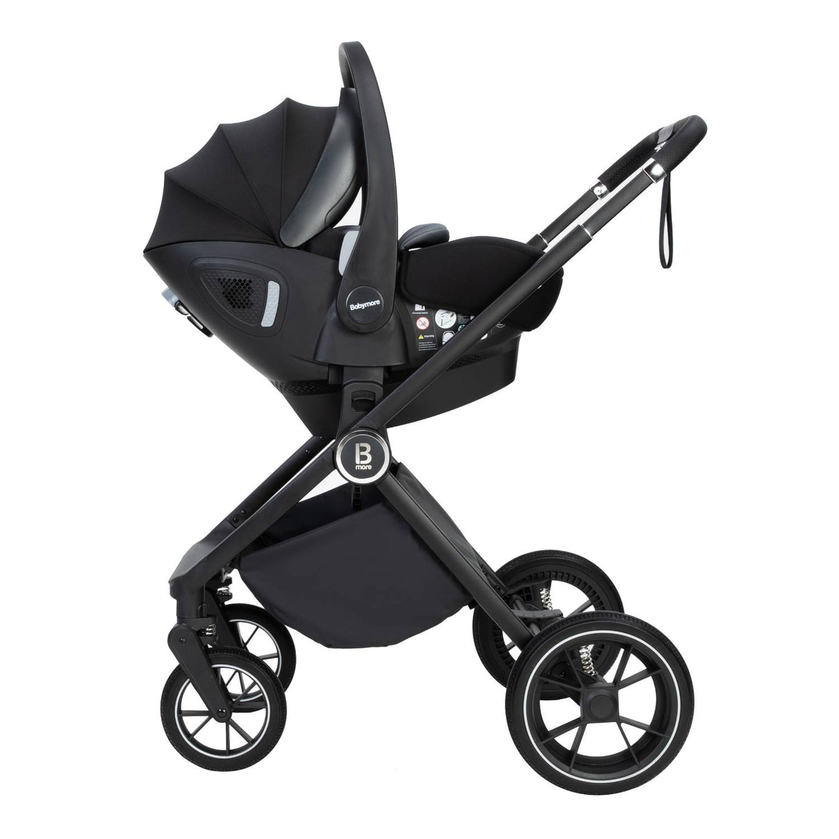 Babymore Kai 3-in-1 Travel System in Forest Grey colour with Pecan i-Size car seat