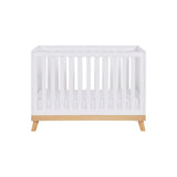 Babymore Mona Mini Cot Bed - Height Adjustable - Compact Size (0-4yrs)