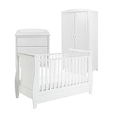 Babymore Stella Sleigh 3-Piece Nursery Room Set