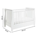 Babymore Stella Sleigh 3-Piece Nursery Room Set