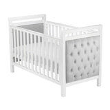 Babymore Luxury Velvet Deluxe Cot Bed - Soft Touch - Cushioned - Water-Resistant - Award Winning (0-5yrs)