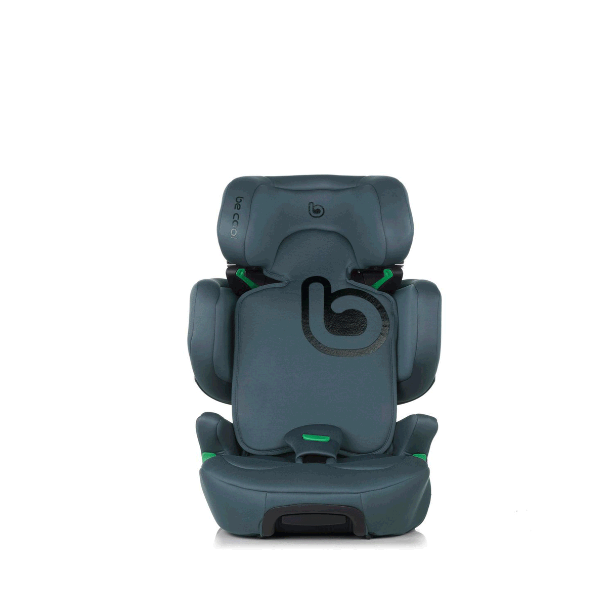 Animation showing the stages and height adjustments in Be Cool Foldy i-Size Car Seat