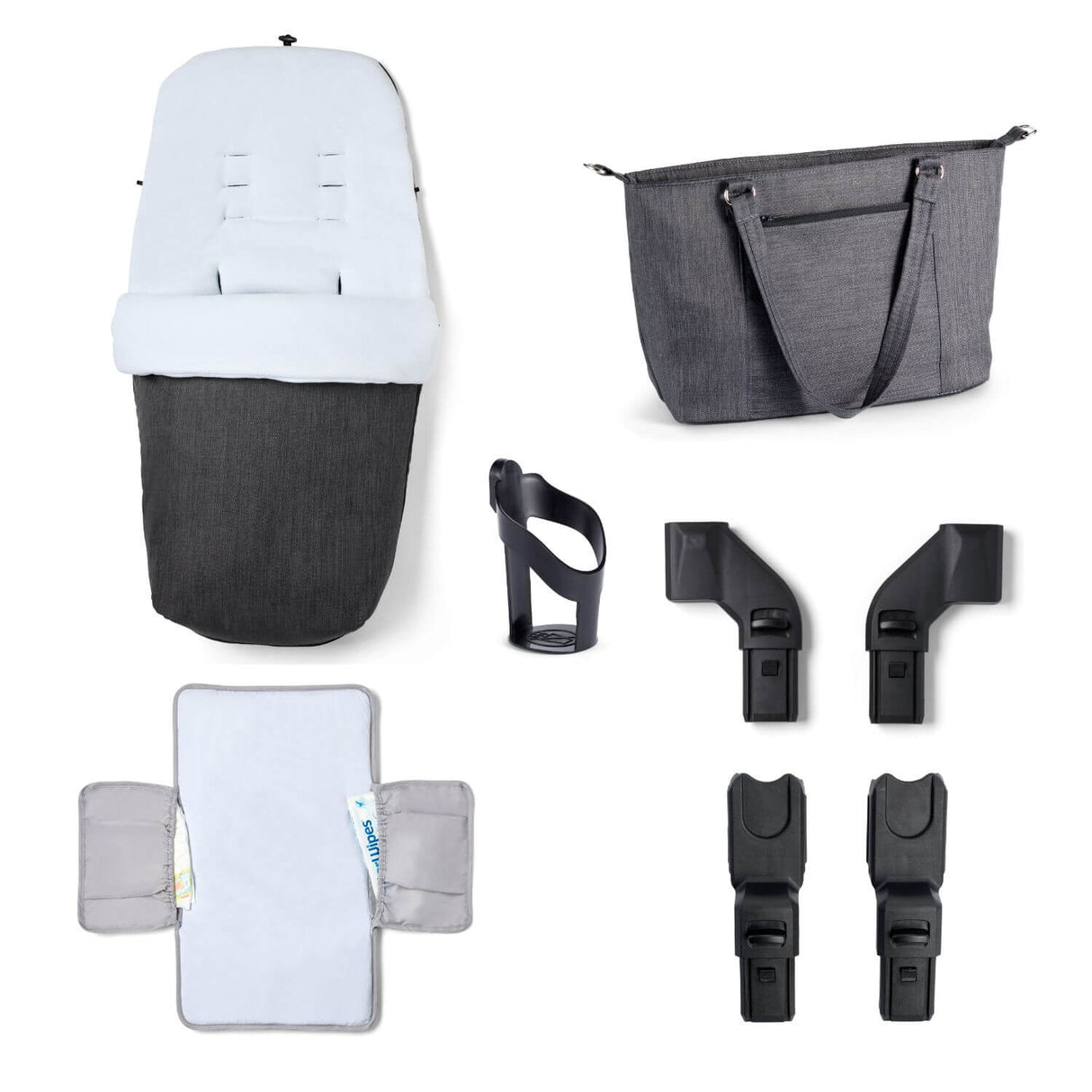 Babymore MeMore V2 Travel System + Pecan iSize Car Seat + ISOFIX Base