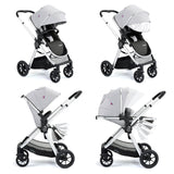 Babymore MeMore V2 Travel System + Pecan iSize Car Seat + ISOFIX Base