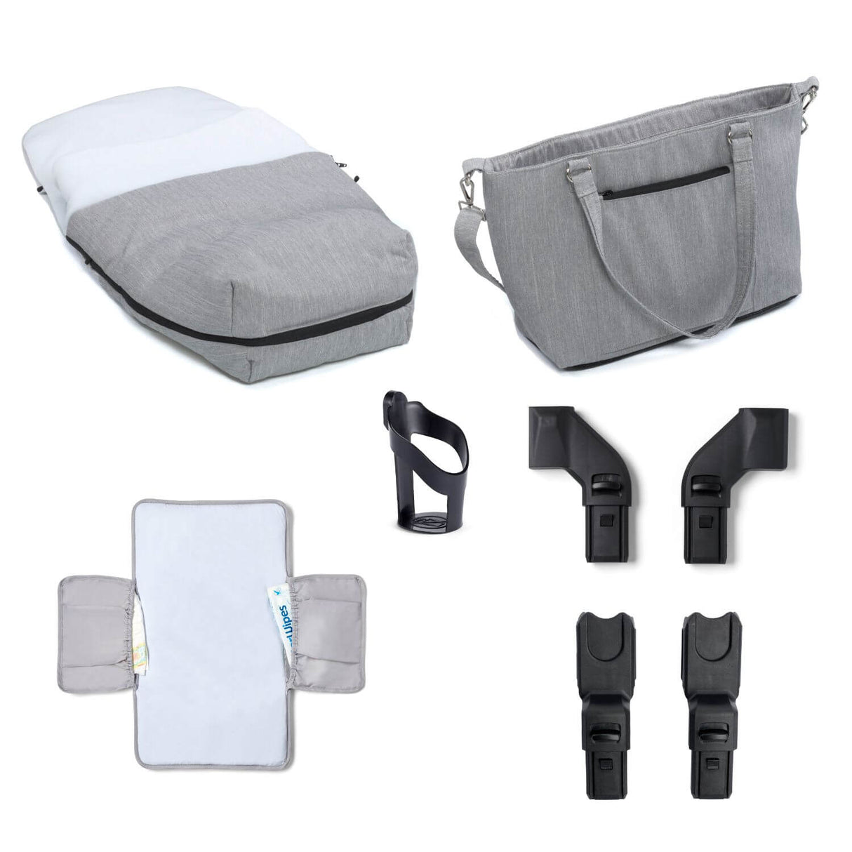 Babymore MeMore V2 Travel System + Pecan iSize Car Seat + ISOFIX Base