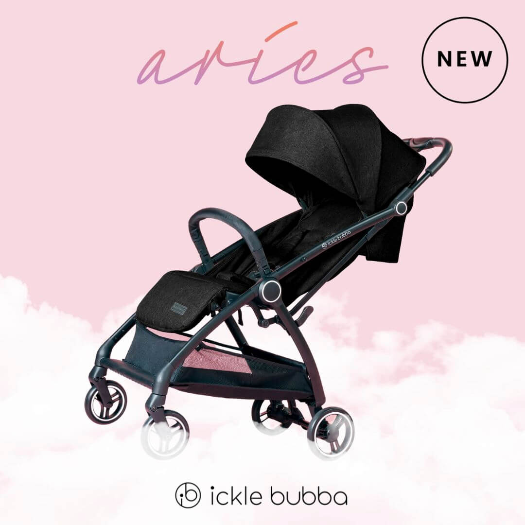 Ickle Bubba Aries PRIME - Ultra Lightweight & Auto-Folding (Includes Carry Bag + Footwarmer + Rain Cover + Cup Holder)