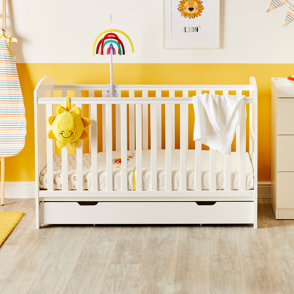 Ickle Bubba Coleby Classic 2-in-1 Cot Bed with Under Drawer