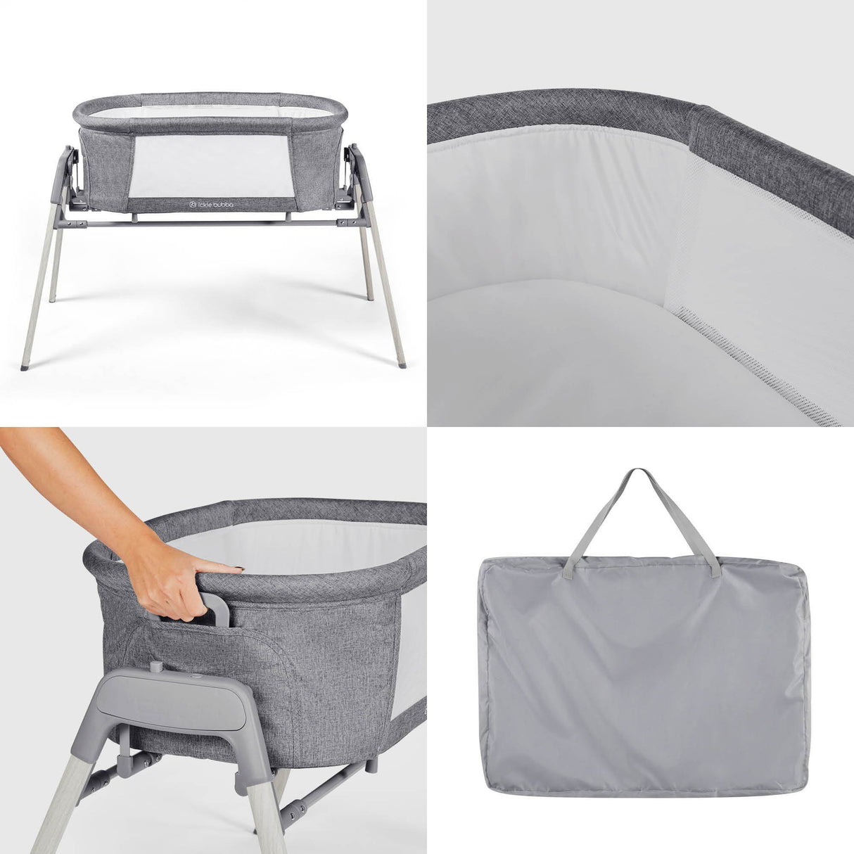 Ickle Bubba 2-in-1 Drift Gliding Crib (0-9kg)