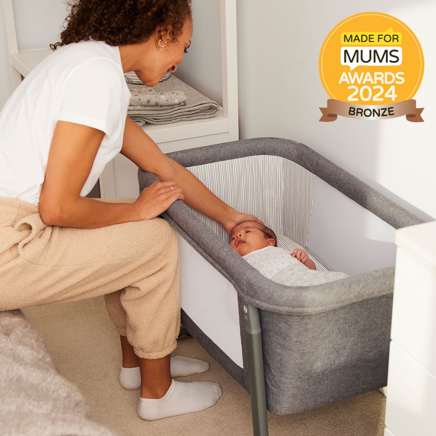 Ickle Bubba Mini Rocker Crib