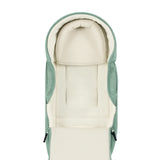 Closer shot of the head-hugging pillow of Ickle Bubba Newborn Cocoon in Sage Green colour