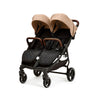 Ickle Bubba Venus Double (Twin & Sibling) Stroller in Biscuit