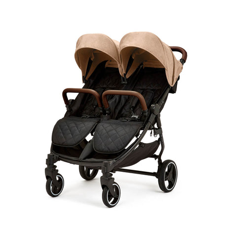 Ickle Bubba Venus Double (Twin & Sibling) Stroller in Biscuit