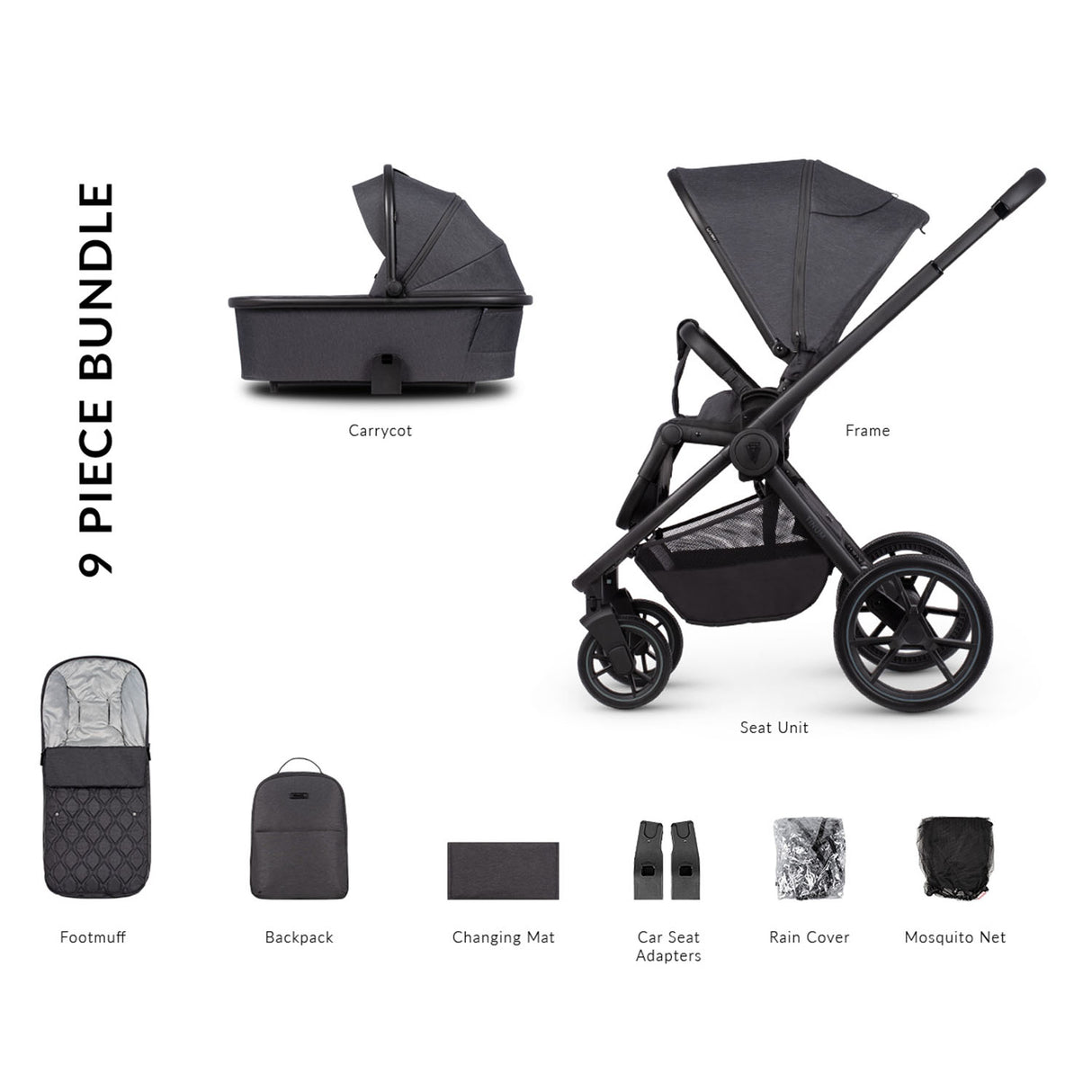 Venicci Tinum Edge 2-in-1 (Pushchair & Carrycot)