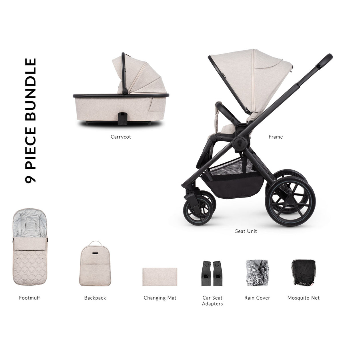 Venicci Tinum Edge 2-in-1 (Pushchair & Carrycot)