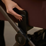 Height adjuster in Venicci Upline 2 Special Edition (SE) Pushchair in Burgundy colour
