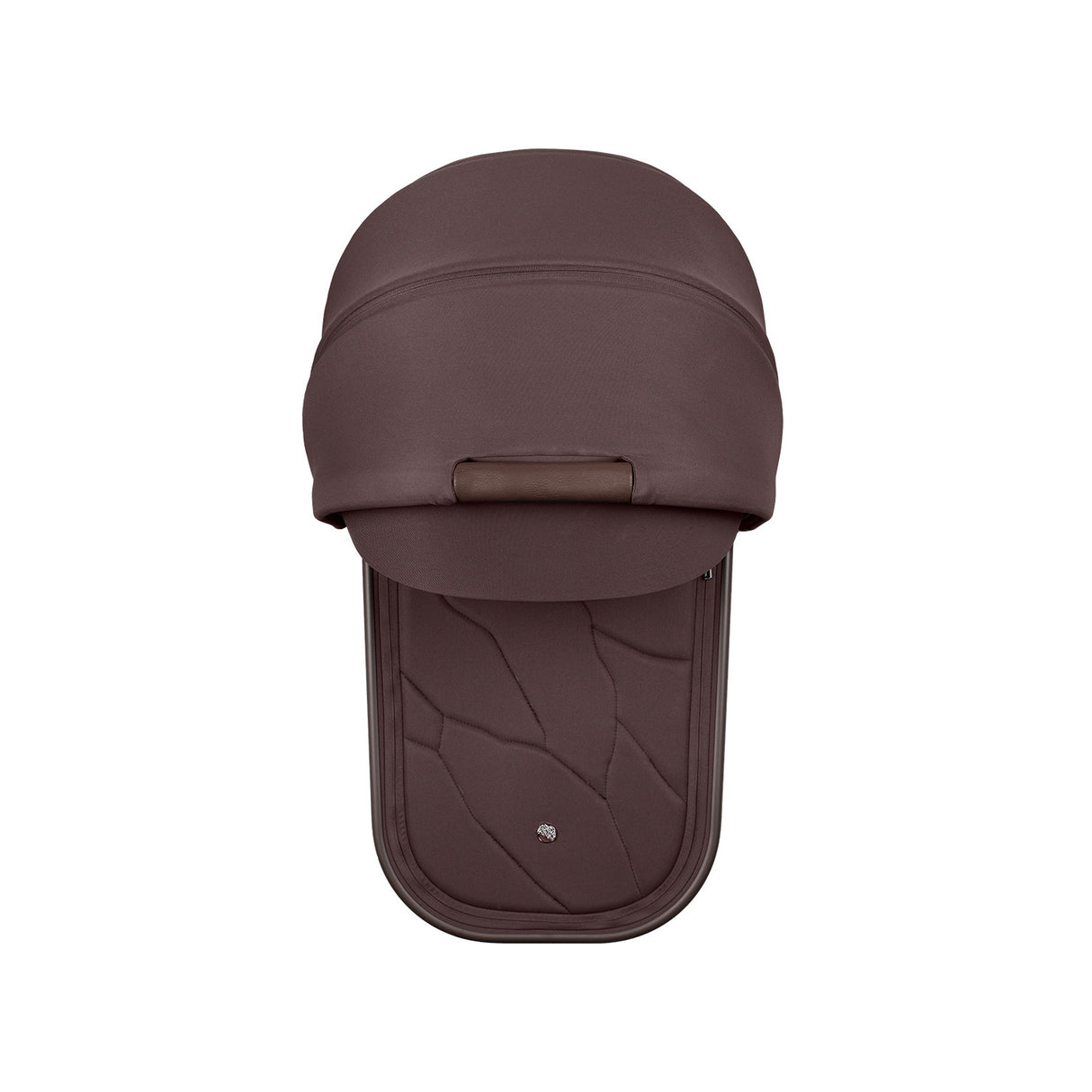 Top view of Venicci Upline 2 Special Edition (SE) carrycot in Burgundy colour