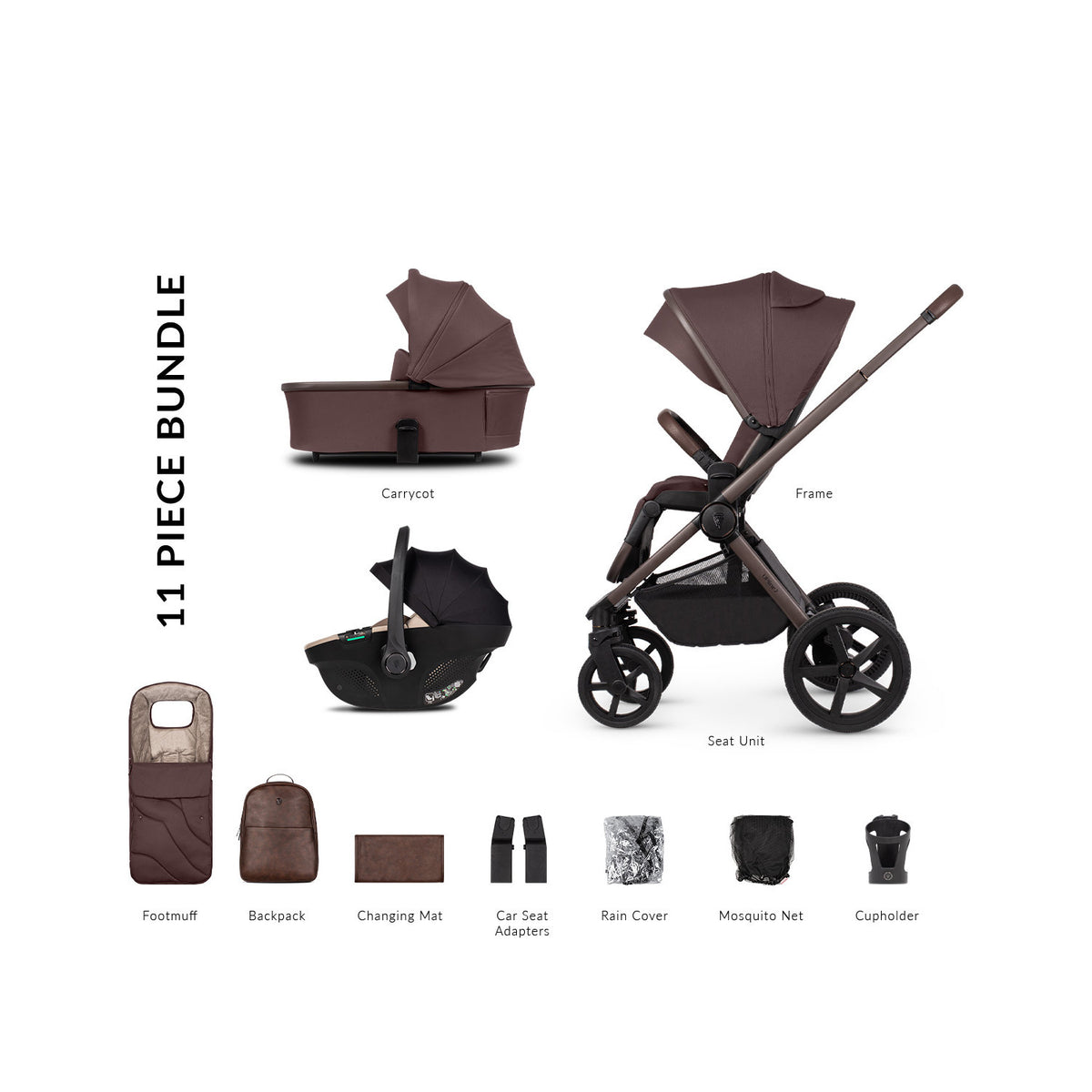 Venicci Upline 2 SE in 11-piece travel system bundle
